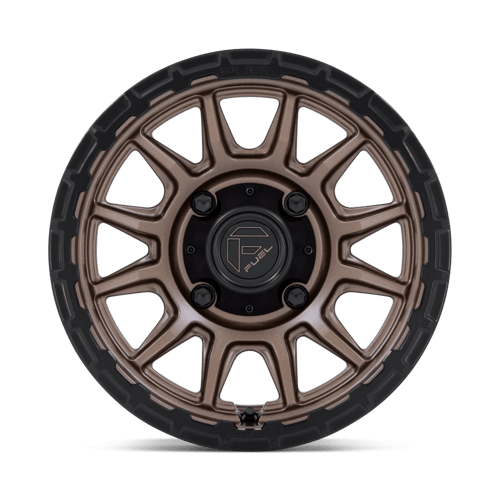 15x7 Fuel FV866 Piston Matte Bronze W Matte Black Lip UTV Wheel 5x4.5 (38mm)