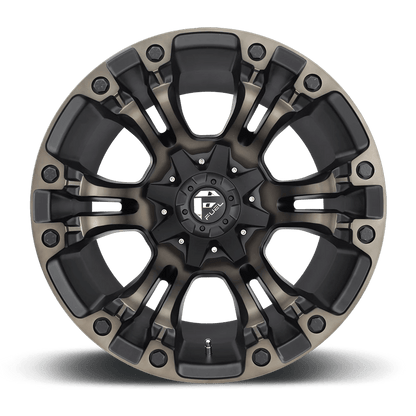 17x9 Fuel D569 Vapor Matte Black Double Dark Tint Wheel 6x135/6x5.5 (-12mm)