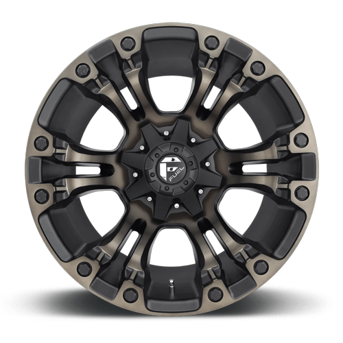 17x9 Fuel Offroad D569 Vapor Matte Black Double Dark Tint Wheel 8x6.5 (-12mm)