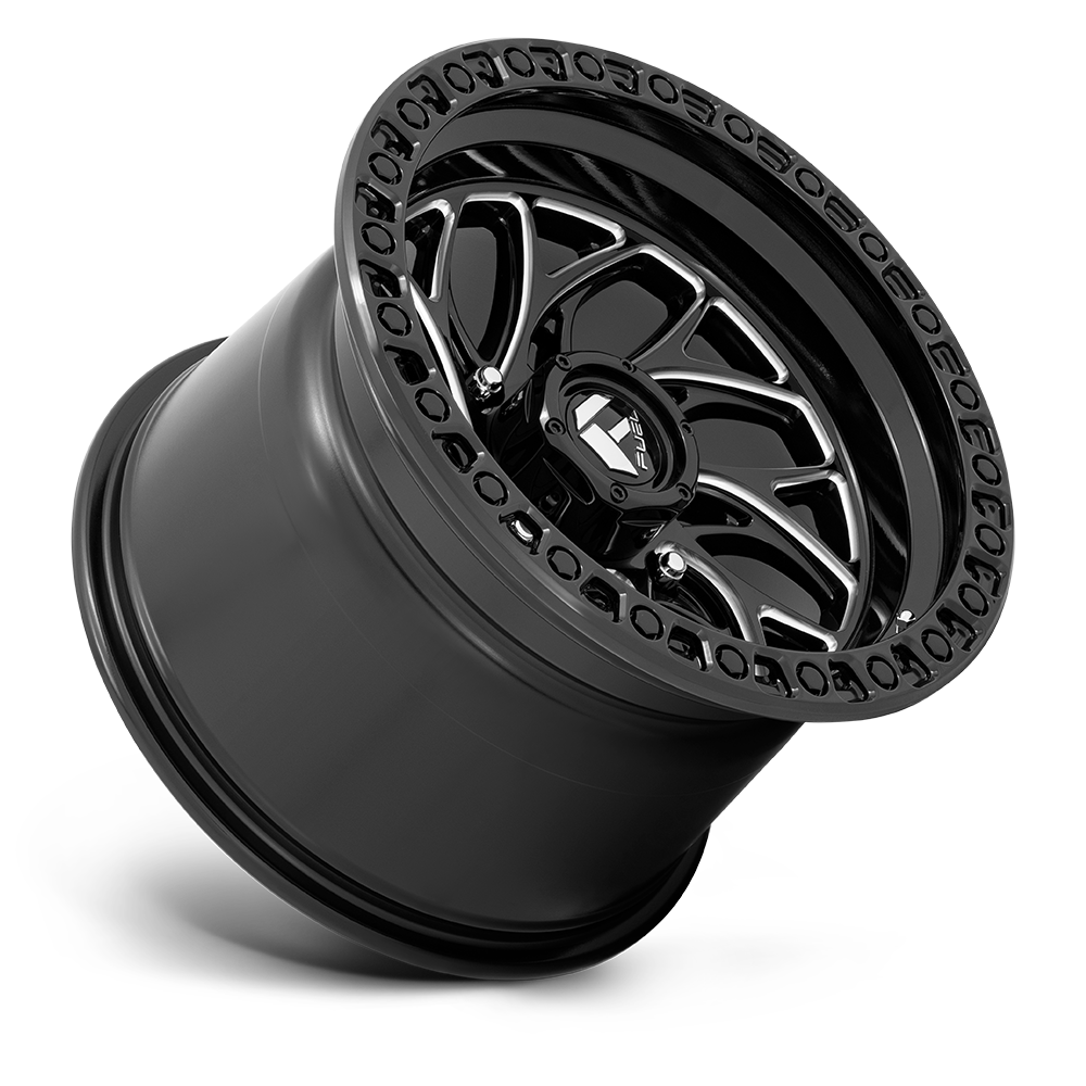 20x7 Fuel UTV D741 RUNNER Gloss Black Milled Wheel 4x137 (13mm)