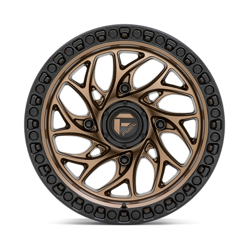 15x10 Fuel UTV D777 RUNNER UTV Bronze With Black Ring Wheel 4x156 (0mm)