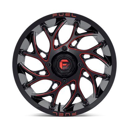 20x7 Fuel UTV D779 RUNNER UTV Gloss Black Milled Candy Red Wheel 4x156 (13mm)