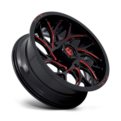 20x7 Fuel UTV D779 RUNNER UTV Gloss Black Milled Candy Red Wheel 4x156 (13mm)