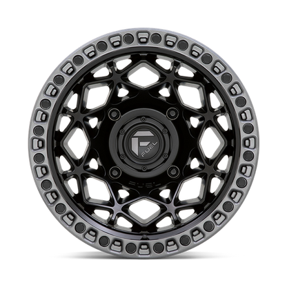 15x10 Fuel UTV D783 UNIT UTV Matte Black With Gunmetal Ring Wheel 4x156 (0mm)