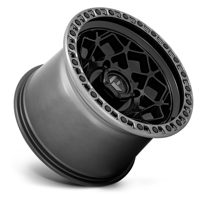 15x10 Fuel UTV D783 UNIT UTV Matte Black With Gunmetal Ring Wheel 4x156 (0mm)