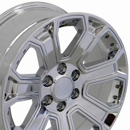 20x8.5 OE Wheels CV93 Chrome with Chrome Insert Wheel 6x5.5 (31mm)