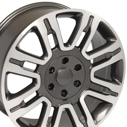 20x8.5 OE Wheels FR98 Gunmetal Machined Wheel 6x135 (44mm)