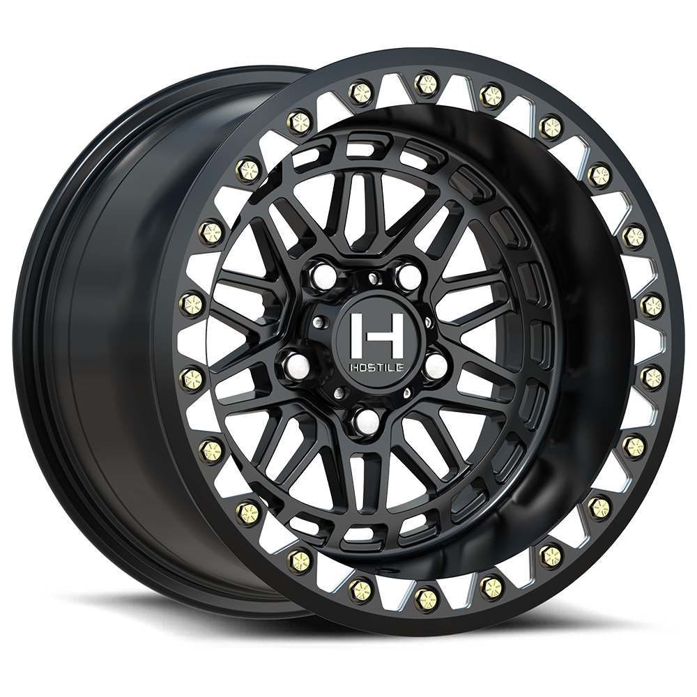 15x10 Hostile Apex Asphalt (Satin Black) UTV BEADLOCK Wheel 5x4.5 (0mm)