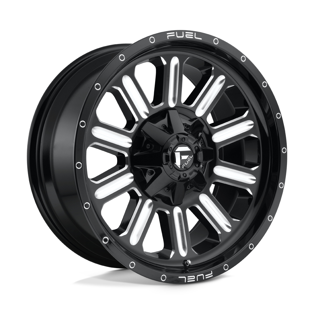 20x9 Fuel D620 HARDLINE GLOSS BLACK MILLED Wheel 8x170 (1mm)