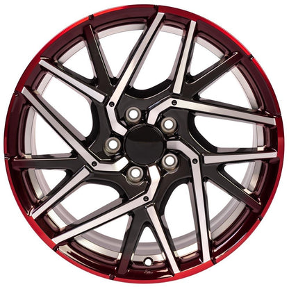 18x8 OE Wheels HD06 Gunmetal Machined Wheel 5x4.5 (50mm)