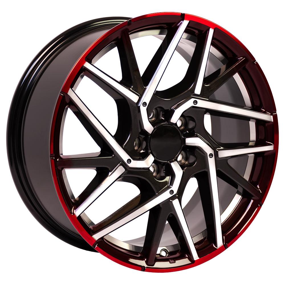 18x8 OE Wheels HD06 Gunmetal Machined Wheel 5x4.5 (50mm)