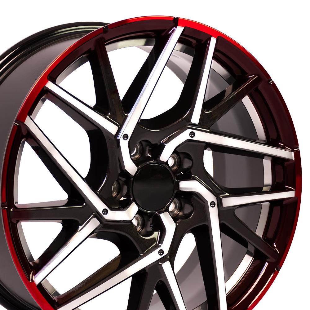 18x8 OE Wheels HD06 Gunmetal Machined Wheel 5x4.5 (50mm)