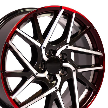 18x8 OE Wheels HD06 Gunmetal Machined Wheel 5x4.5 (50mm)
