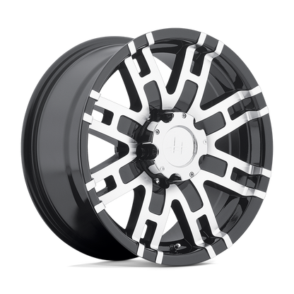 18x9 Helo HE835 Gloss Black Machined Wheel 5x4.5 (18mm)