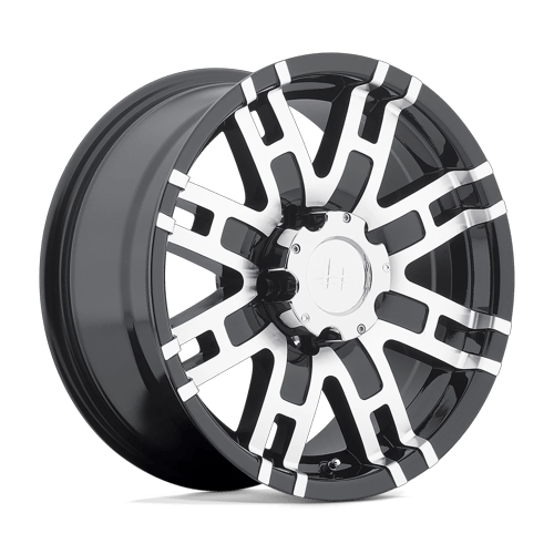 18x9 Helo HE835 Gloss Black Machined Wheel 5x4.5 (18mm)