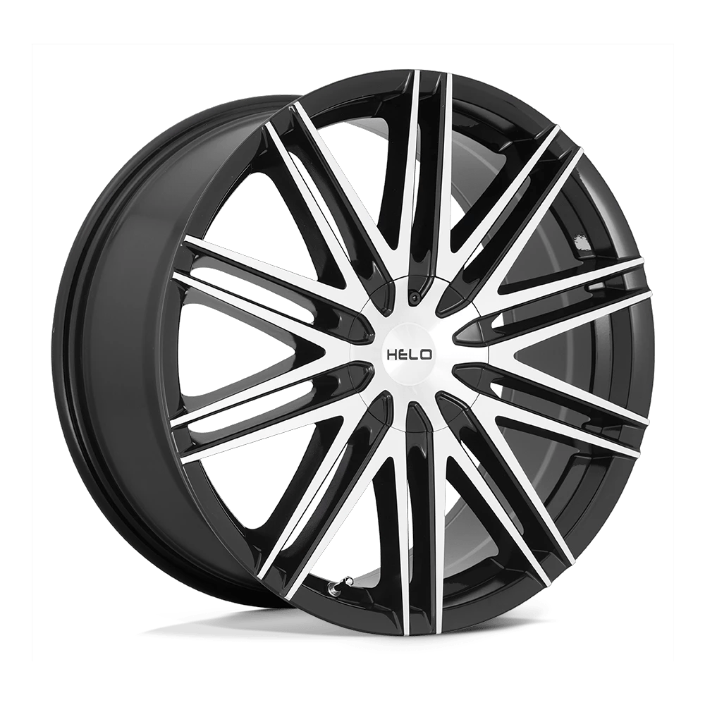 18x8 Helo HE880 Gloss Black Machined Wheel 5x4.75 (21mm)