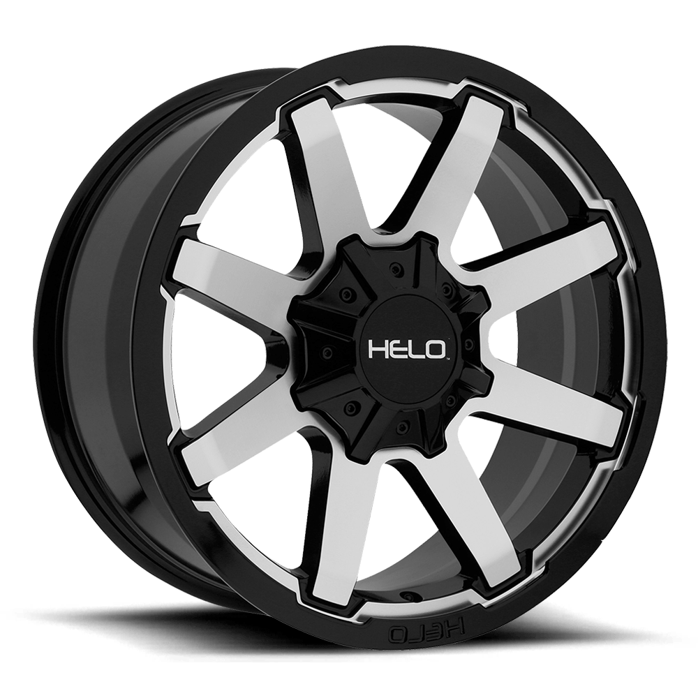 20x9 Helo HE909 Gloss Black Machined Wheel 8x180 (0mm)