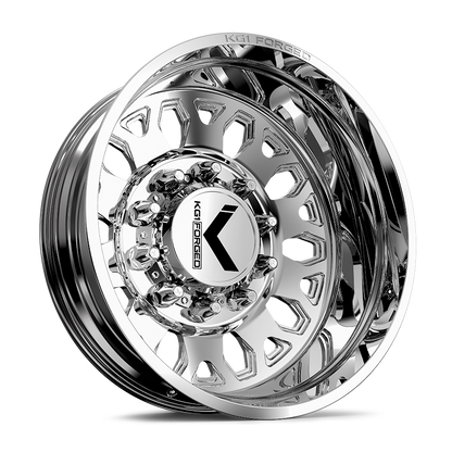 24x8.25 KG1 Forged KD002 Honor DUALLY REAR/INNER Polish Wheel 10x285 (146/168mm)