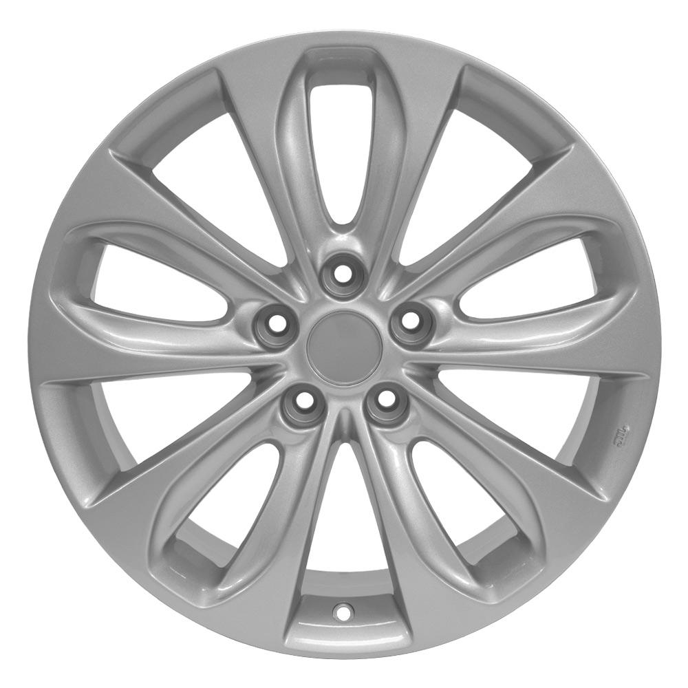 18x7.5 OE Wheels HY02 Silver Wheel 5x4.5 (48mm)