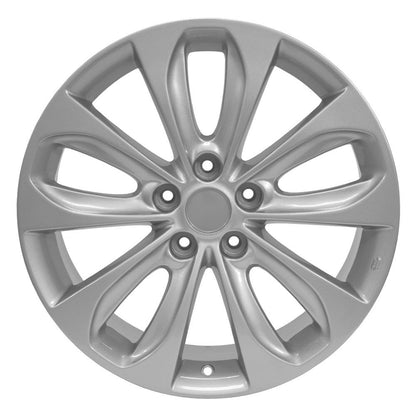 18x7.5 OE Wheels HY02 Silver Wheel 5x4.5 (48mm)