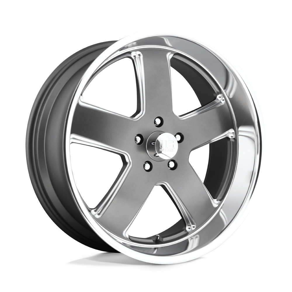 20x8 US Mags U118 HUSTLER MATTE GUN METAL Wheel 5x5 (1mm)