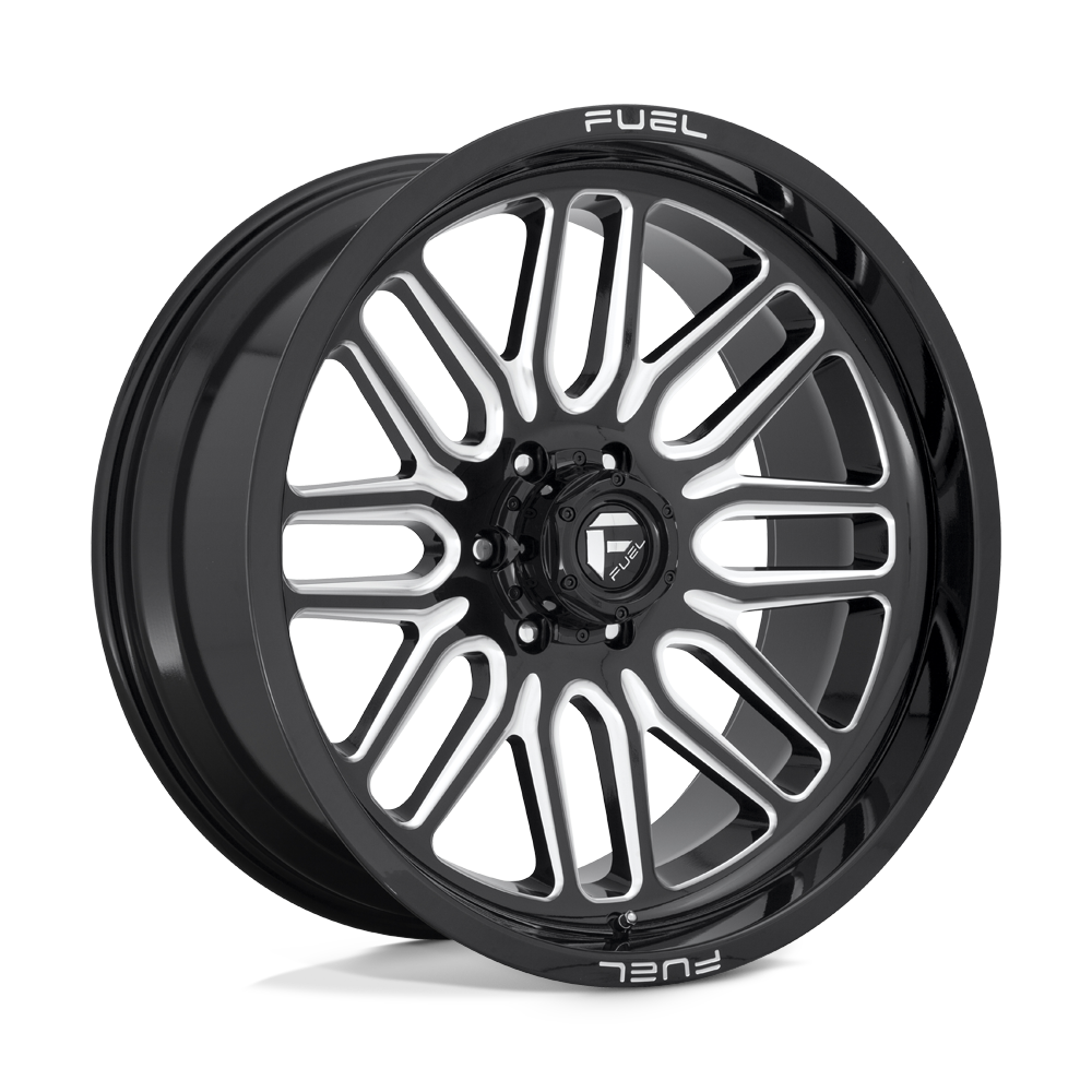 20x10 Fuel D662 IGNITE GLOSS BLACK MILLED Wheel 6x5.5 (-19mm)