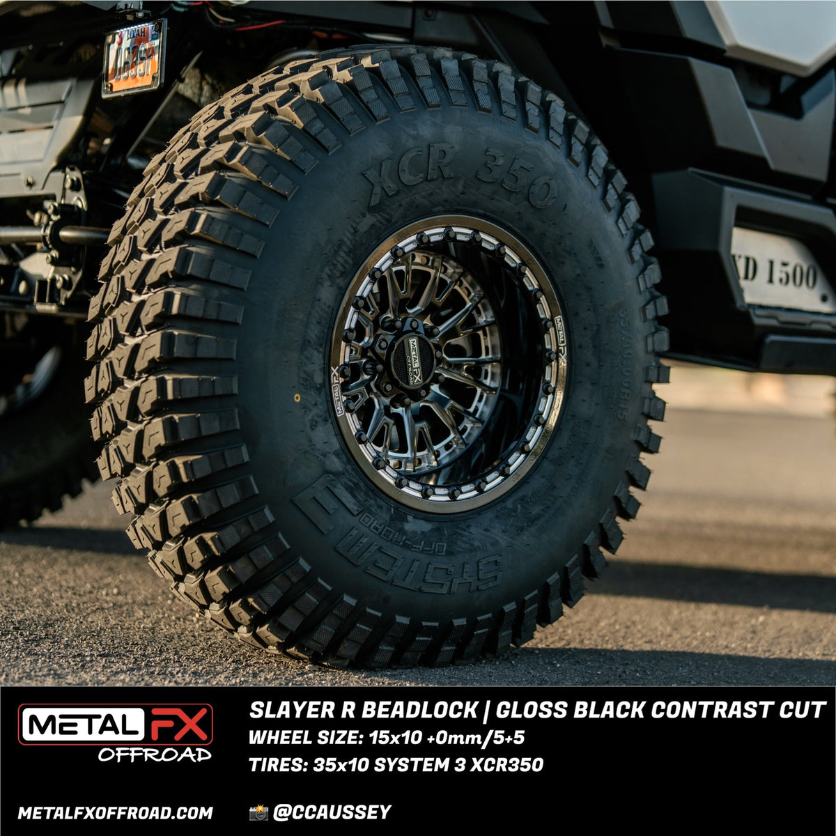 Slayer R Beadlock | Gloss Black Contrast Cut