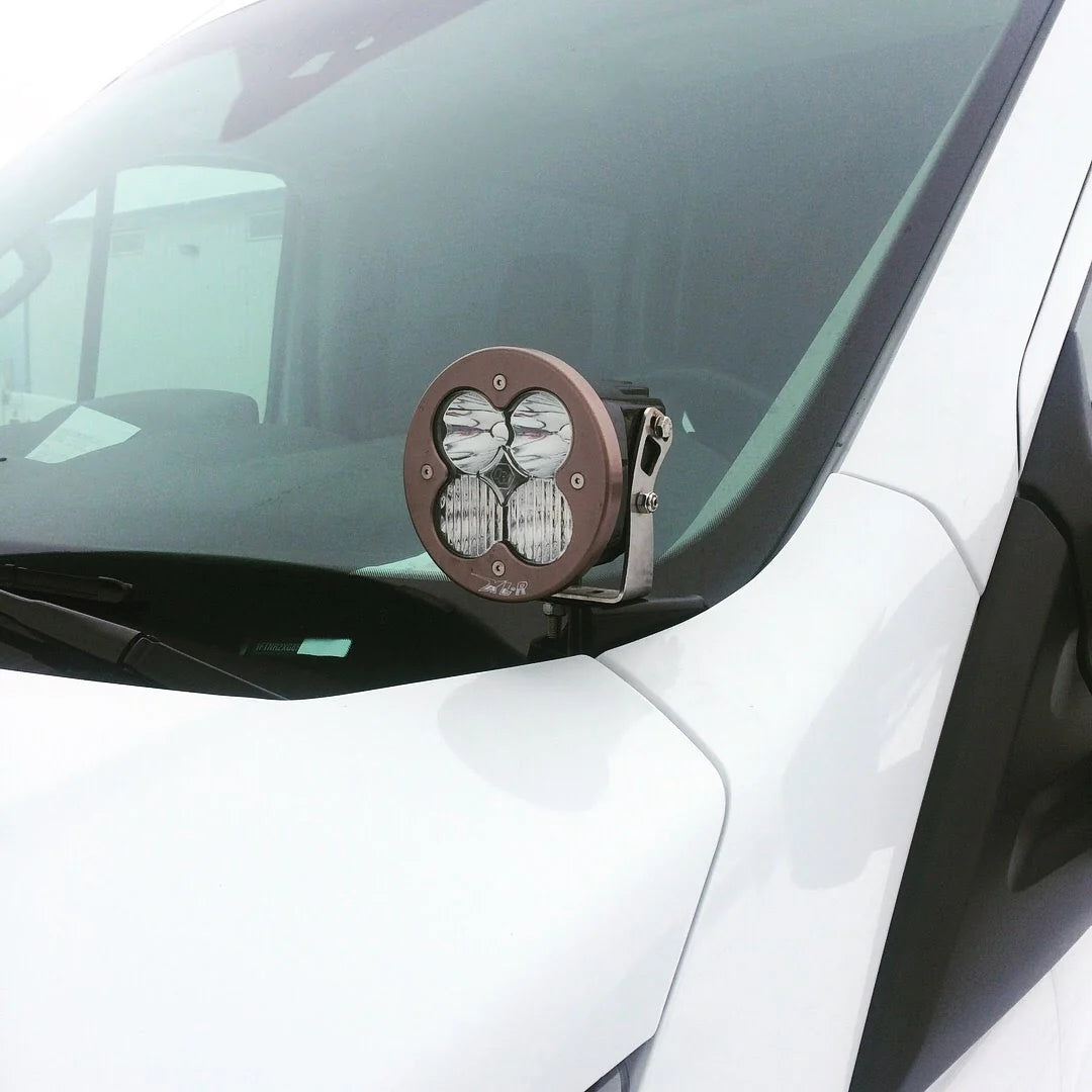HOODLINE LIGHT POD MOUNTS - FORD TRANSIT, 15-UP (PAIR)