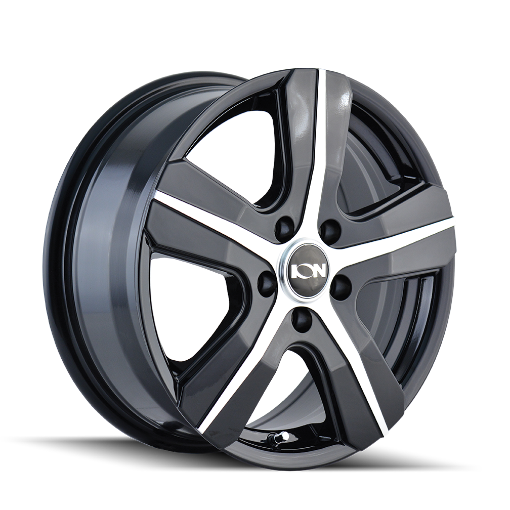 16x6.5 Ion 101 Black/Machined Wheel 5x108 (50mm)
