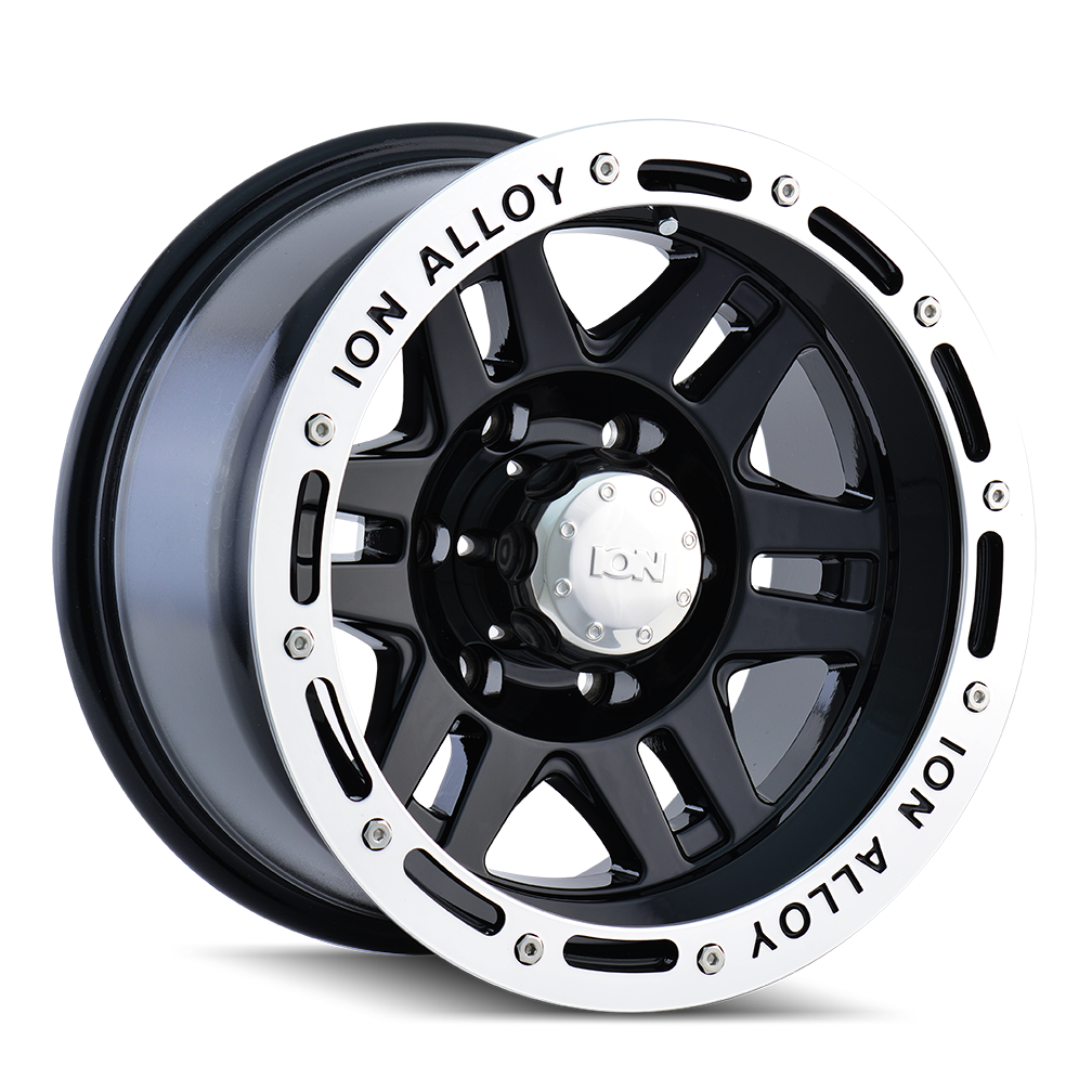 17x9 Ion 133 Black/Machined Wheel 5x135 (-8mm)