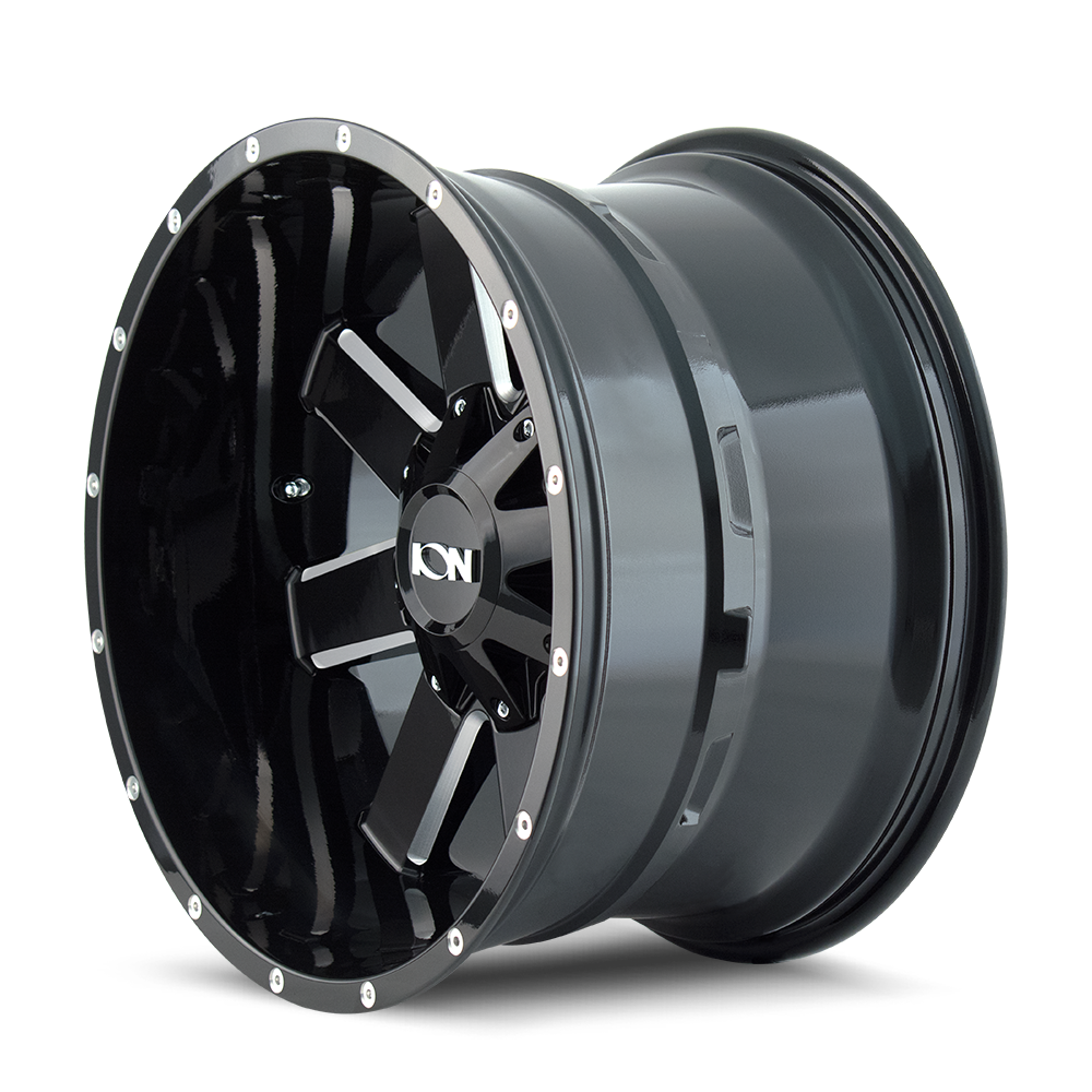 20x9 Ion 141 Gloss Black Milled Wheel 8x170 (0mm)