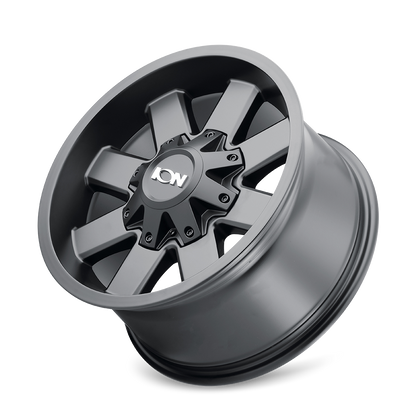 18x9 Ion 141 Satin Black Wheel 5x5/5x5.5 (18mm)