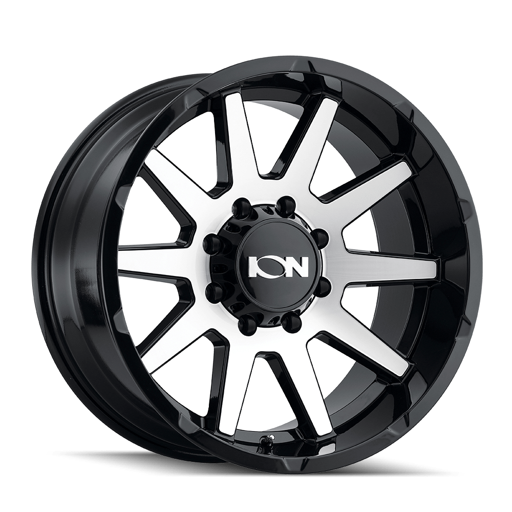 17x9 Ion 143 Black/Machined Wheel 6x5.5 (-12mm)
