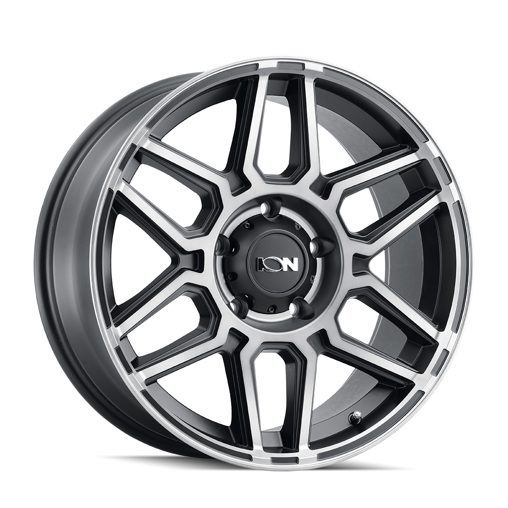 20x9 Ion Type 146 Matte Black w/ Machined Dark Tint Wheel 8x6.5 (18mm)
