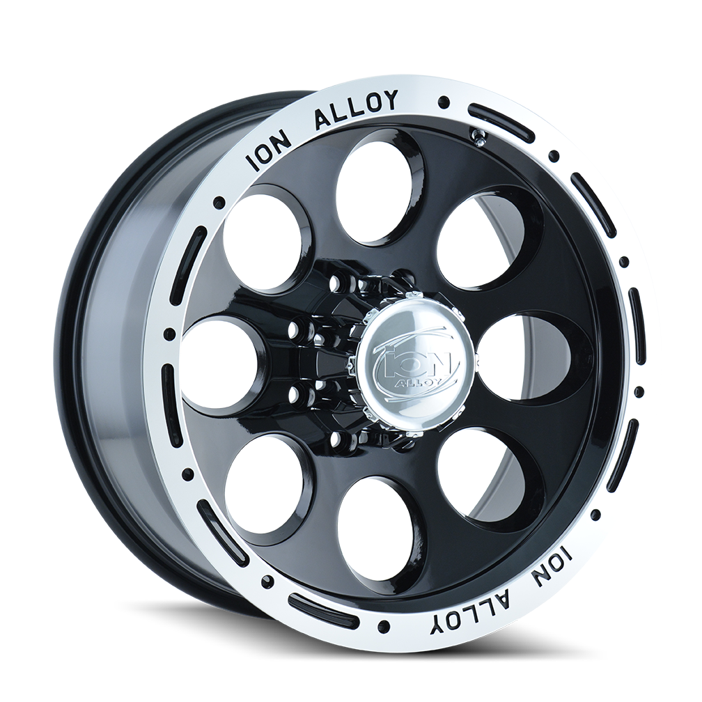 15x8 Ion 174 Black/Machined Wheel 5x5 (-27mm)