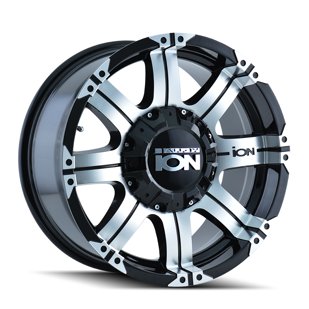 17x9 Ion 187 Black/Machined Wheel 8x6.5/8x170 -12mm