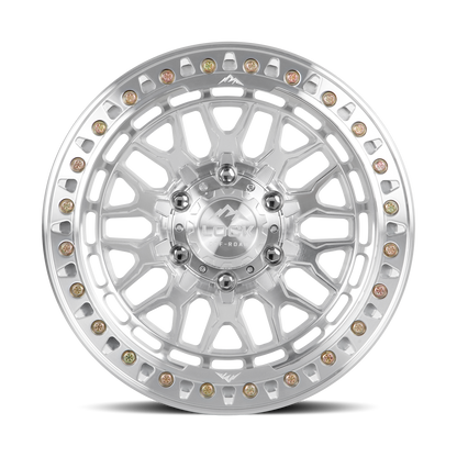 17x9 Lock Invader BEADLOCK Machine Clear Coat Machined Ring Wheel 6x5.5 (-12mm)