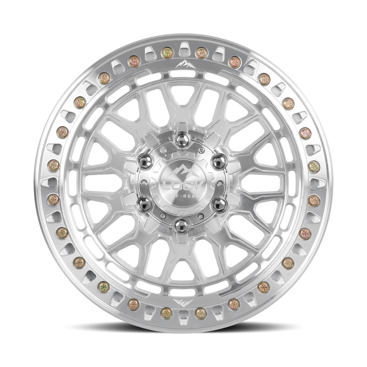 17x9 Lock Invader Raw Machine Machine Ring FORGED BEADLOCK Wheel 6x5.5 (0mm)