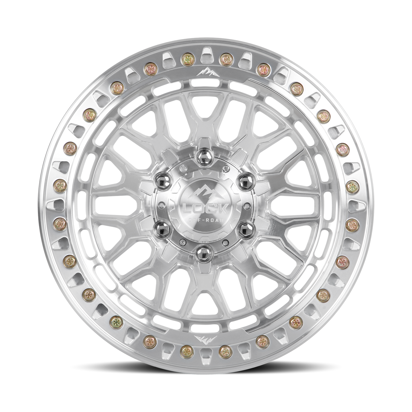 17x9 Lock Invader Raw Machine Machine Ring FORGED BEADLOCK Wheel 6x5.5 (-38mm)