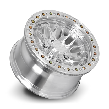 17x9 Lock Invader Raw Machine Machine Ring FORGED BEADLOCK Wheel 6x5.5 (-38mm)