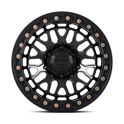 17x9 Lock Invader Matte Black FORGED BEADLOCK Wheel 6x5.5 (0mm)