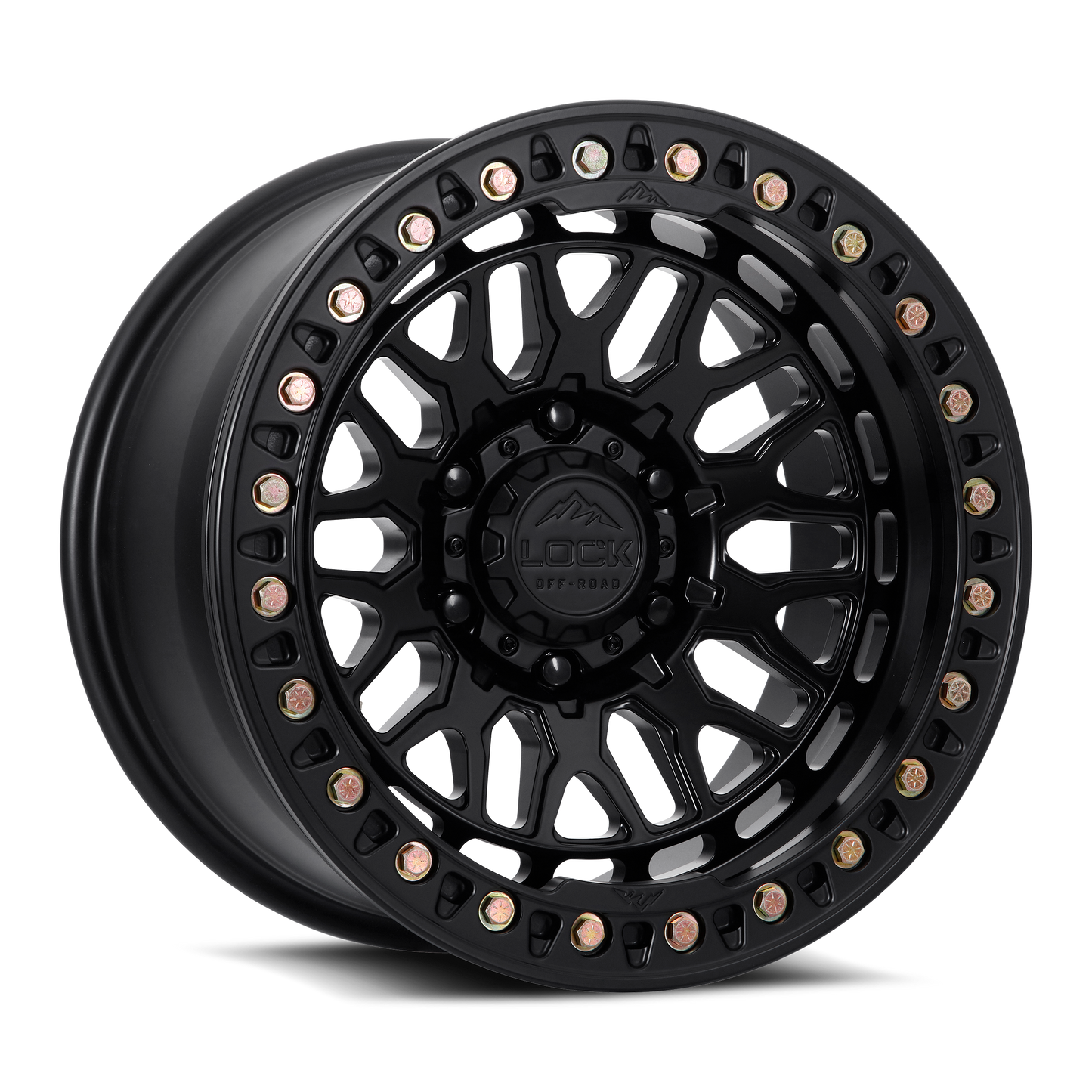17x9 Lock Invader Matte Black FORGED BEADLOCK Wheel 6x5.5 (0mm)