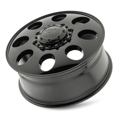 20x8.25 Ion 167 Gloss Black DUALLY FRONT Wheel 8x210 (115mm)