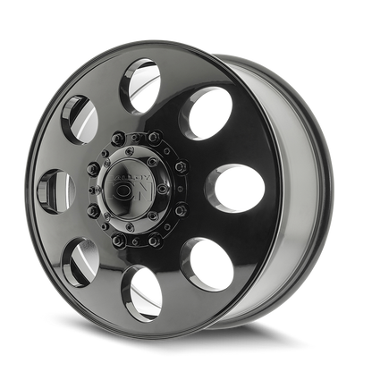 20x8.25 Ion 167 Gloss Black DUALLY FRONT Wheel 8x210 (115mm)