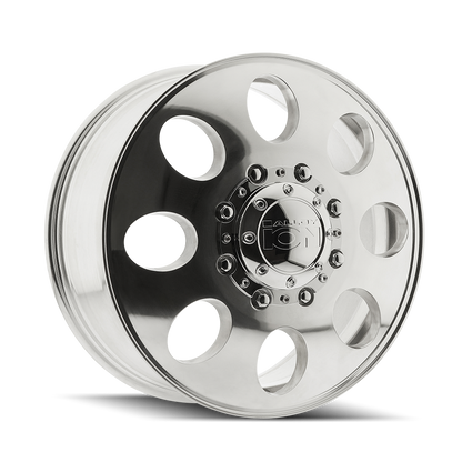 20x8.25 Ion 167 Polished DUALLY FRONT Wheel 8x210 (115mm)