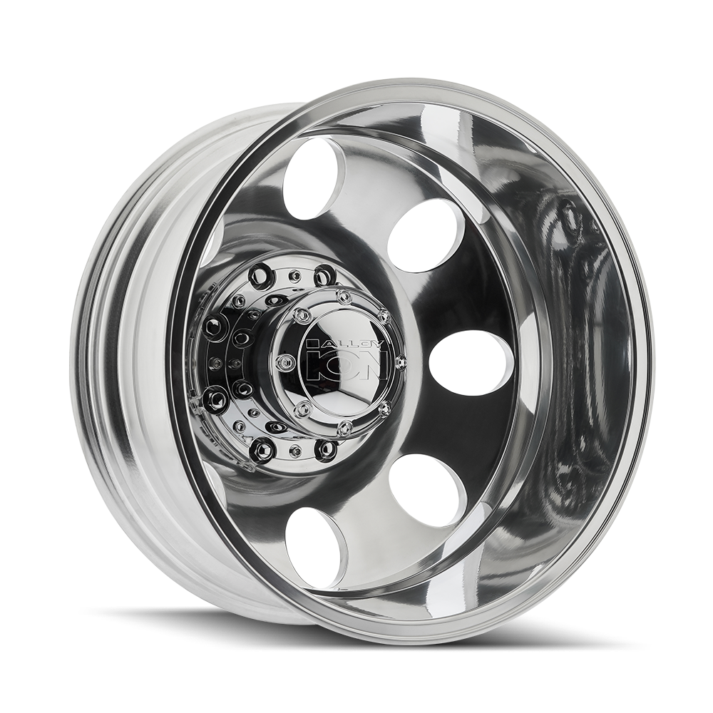 20x8.25 Ion 167 Polished DUALLY REAR Wheel 8x210 (-192mm)