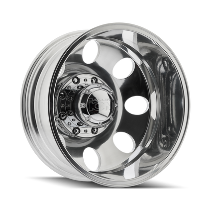 20x8.25 Ion 167 Polished DUALLY REAR Wheel 8x210 (-192mm)