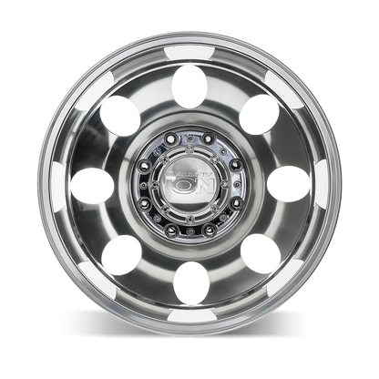 20x8.25 Ion 167 Polished DUALLY REAR Wheel 8x210 (-192mm)