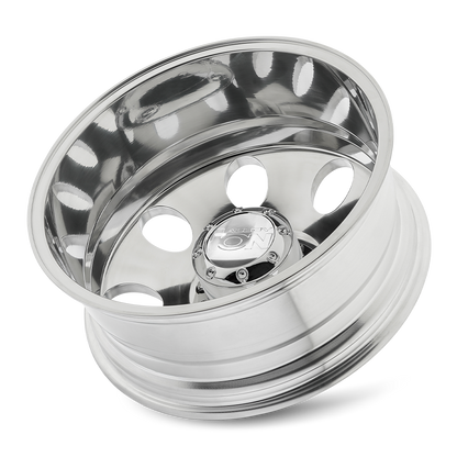 20x8.25 Ion 167 Polished DUALLY REAR Wheel 8x210 (-192mm)