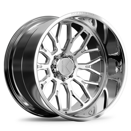24x14 KG1 Forged KC019 Jacked Polished Milled FORGED Wheel 6x5.5 (-76mm)